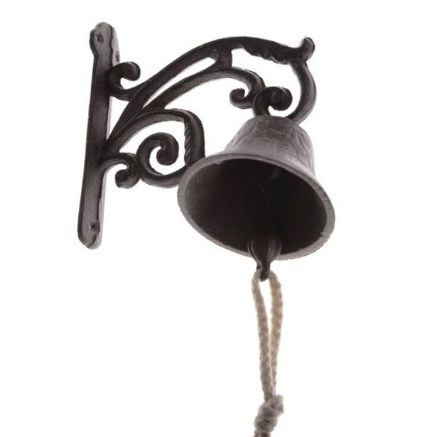 zvonek VENKOVNÍ s držákem, 13x15,5x 8cm, litina, kov