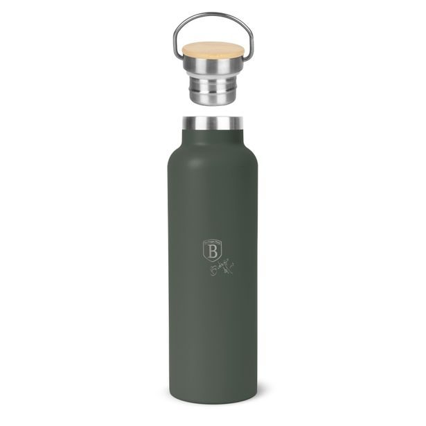BERLINGERHAUS Termoska lahev s dvojitou stěnou nerez 0,6 l Matte Green Collection BH-7219