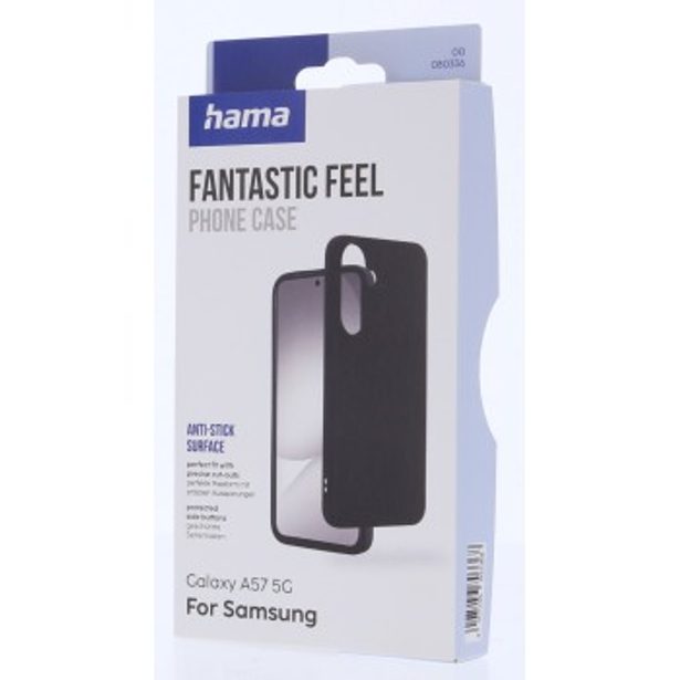 Hama Fantastic Feel, kryt pro Samsung Galaxy A57 5G, hebký povrch, černý