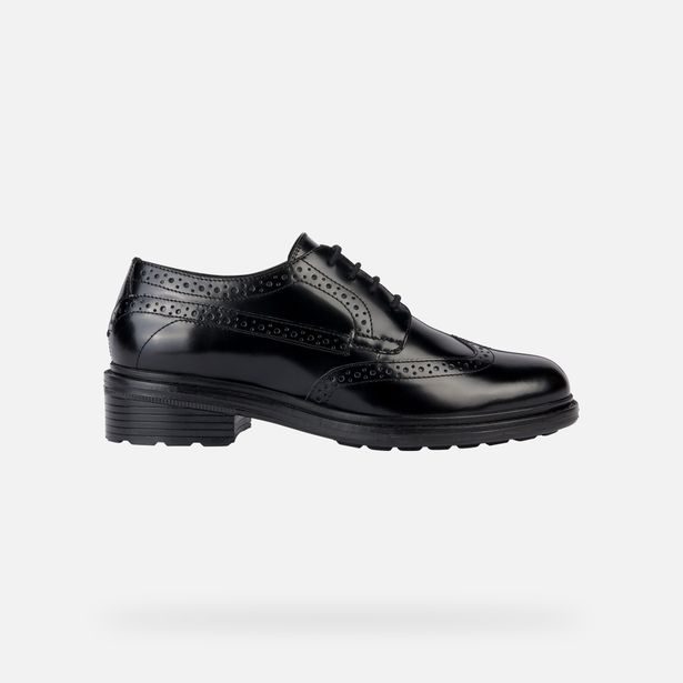 Černé dámské polobotky Geox Walk Pleasure