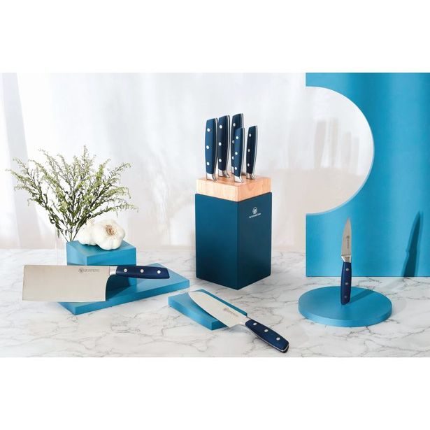 CS SOLINGEN Sada kuchyňských nožů v bloku 6ks KAMEN CS-091170