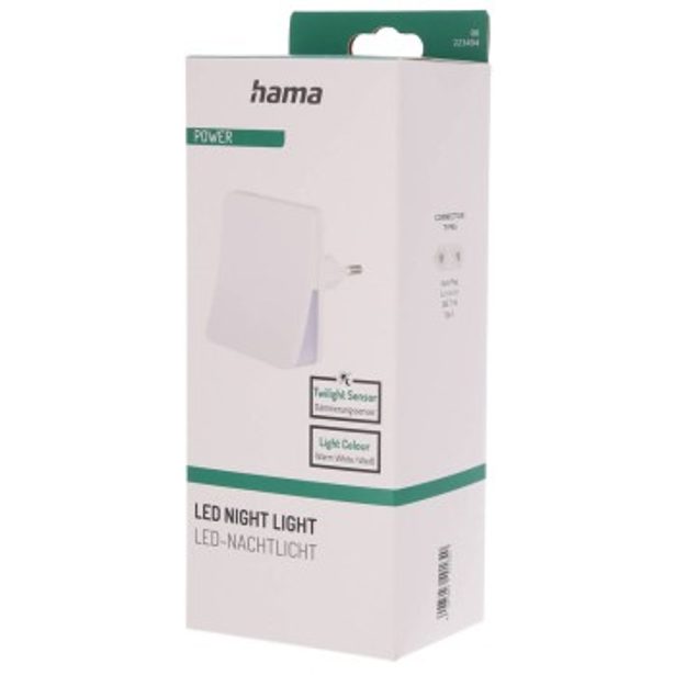 Hama DayNight Sensor, noční/orientační LED světlo, do zásuvky, automatické zapnutí/vypnutí
