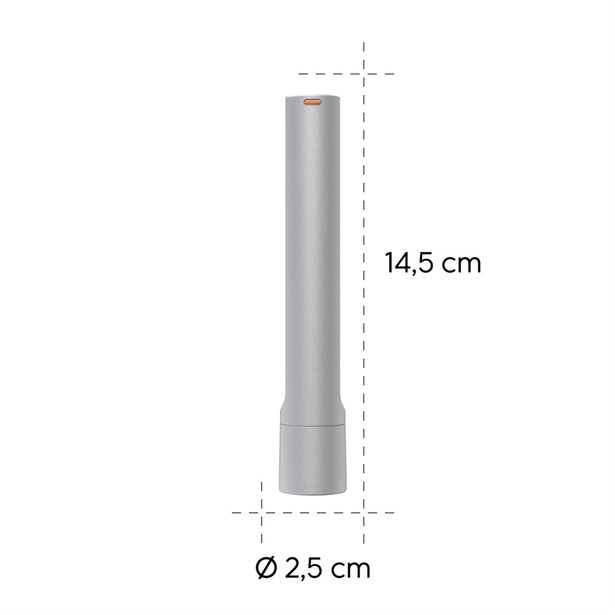 Hama FL120, LED svítilna, hliníková, 120 lm / 50 m, 3 režimy svícení, poutko na ruku, vč. baterií