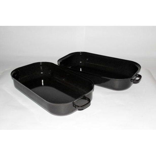 dvojpekáč 35cm (4,4l), v.13,5cm,čer.piha, smalt