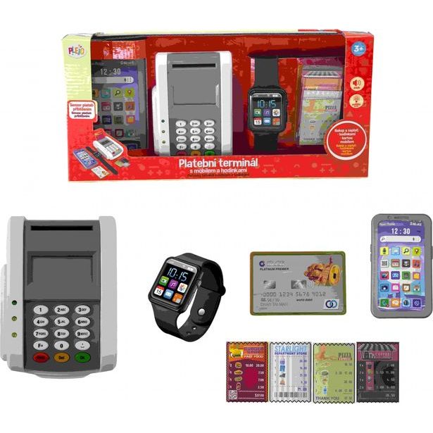PLEJO Platební terminál s mobilem a hodinkami