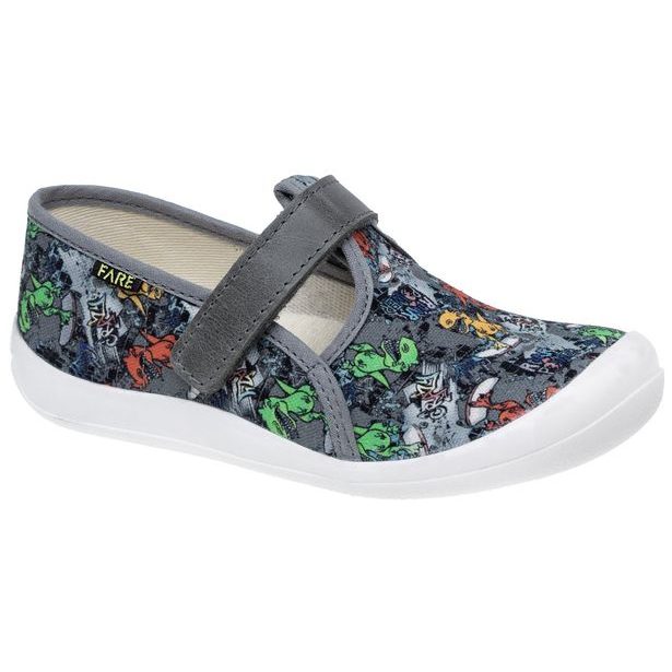 Chlapecké papuče na suchý zip Fare - Dino