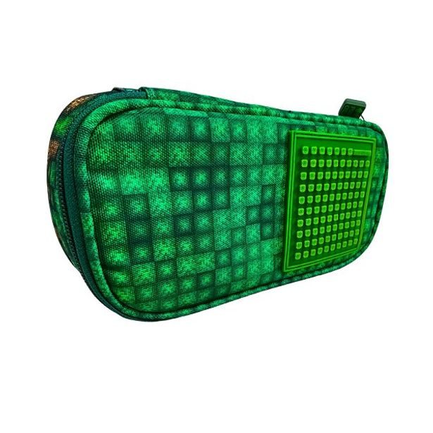 PIXIE CREW PIXIE CREW Studentský penál, zelená, Mine&amp;Craft 50 pixelů