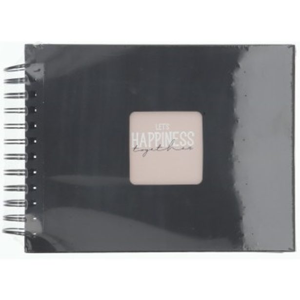 Hama album klasické spirálové FINE ART 24x17 cm, 50 stran, nová černá, černé listy