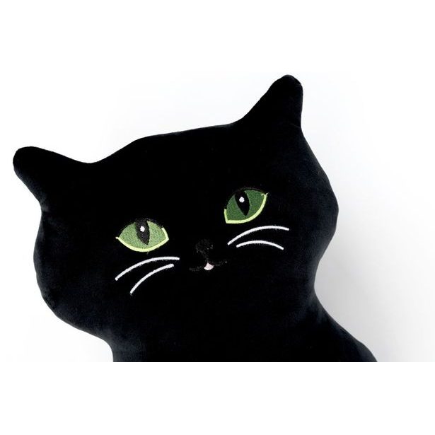 KOČKA VELKÉ OČI černá 35 cm