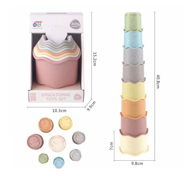 ZIRO Stohovací kelímky 8 ks