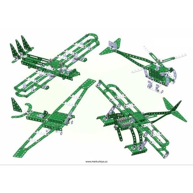 Merkur Helikopter Set, 515 dílů, 40 modelů