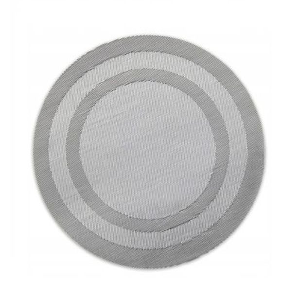 prostírání d38cm, ŠEDÉ, proplétané