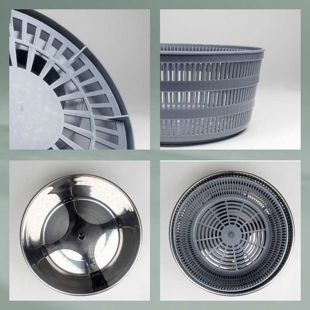 KELA Odstředivka na salát Romy nerez 18/10 stříbrná matná 12,0cm 24,5cm 4,0l KL-12149