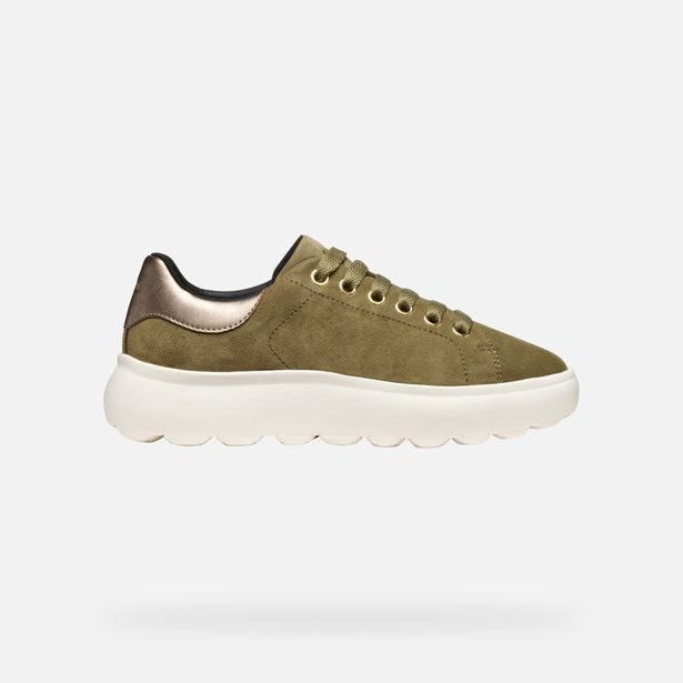 Khaki dámské tenisky Geox Spherica EC4.1