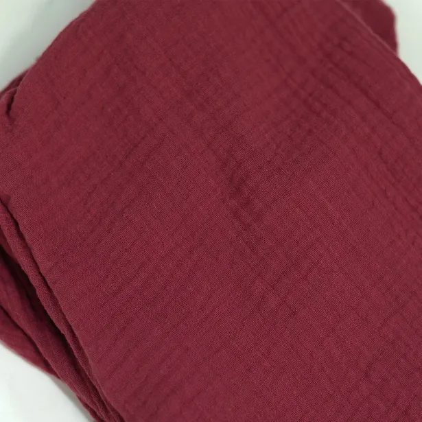 ESITO Dívčí mušelínové šaty Ruby red - rubínová / 80 - 86