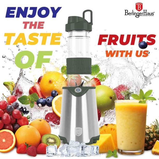 BERLINGERHAUS Mixér smoothie maker s lahví Matte Green Collection LP-BH-266