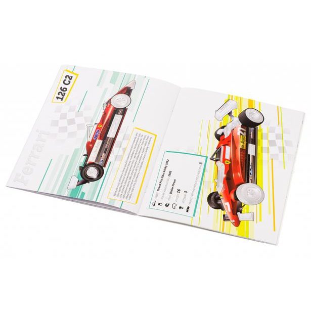 FERRARI, vozy Scuderie – Kniha samolepek Baagl