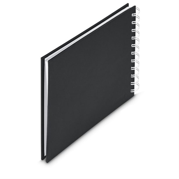 Hama album klasické spirálové FINE ART 18,5x15 cm, 30 stran, nová černá, bílé listy