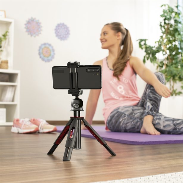 Hama Solid 80 Ball univerzální stativ / selfie tyč, Bluetooth dálková spoušť