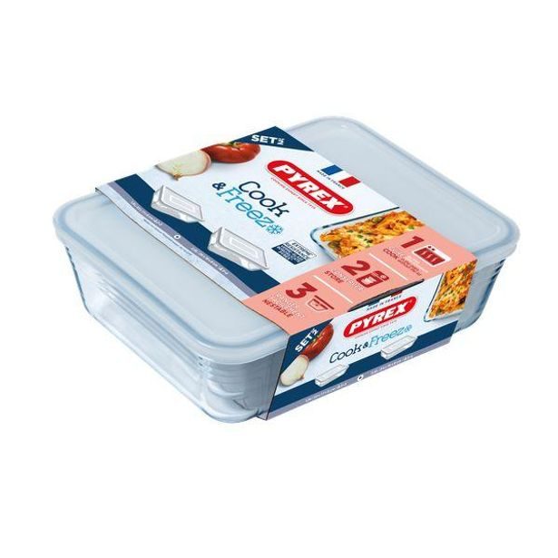 Pyrex SADA DÓZ PYREX 2KS 1,5L+ 2,6L, SKLO_hamashop