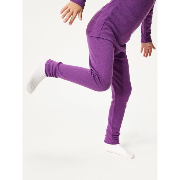 Unuo Dětské merino legíny, Ostružinová