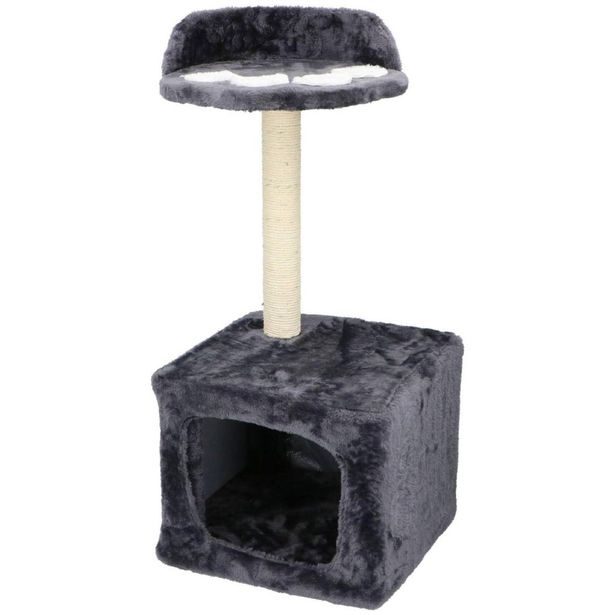 PET COMFORT Škrábadlo pro kočky s pelíškem dvoupatrové 68x30x30cm ED-211815