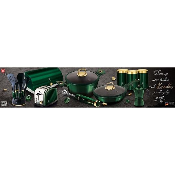 BERLINGERHAUS Sada pánví s titanovým povrchem 3 ks Emerald Collection BH-6167
