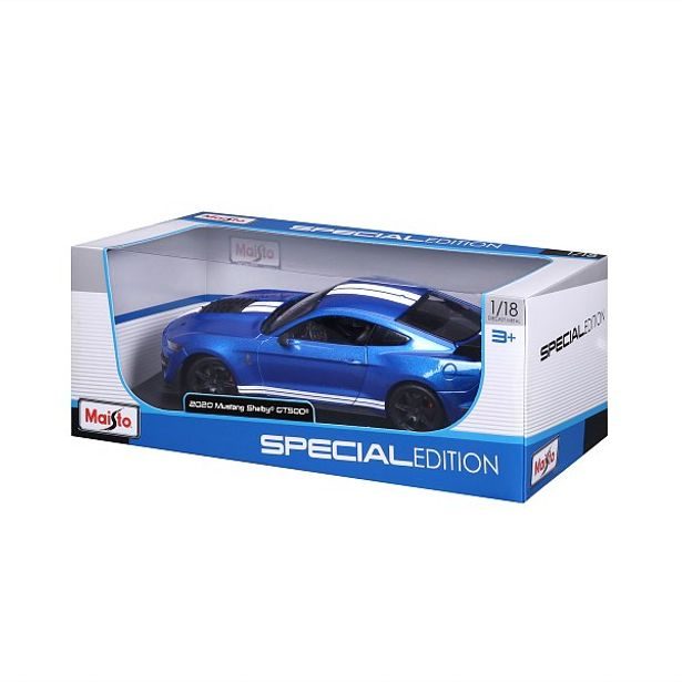Maisto Maisto - 2020 Ford Shelby GT500, metal modrá, 1:18