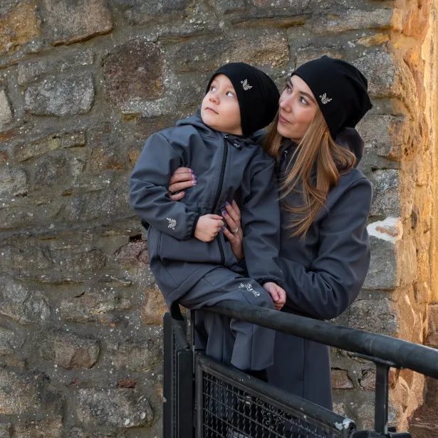 ESITO Dětská parka Elega Grey - šedá / 86