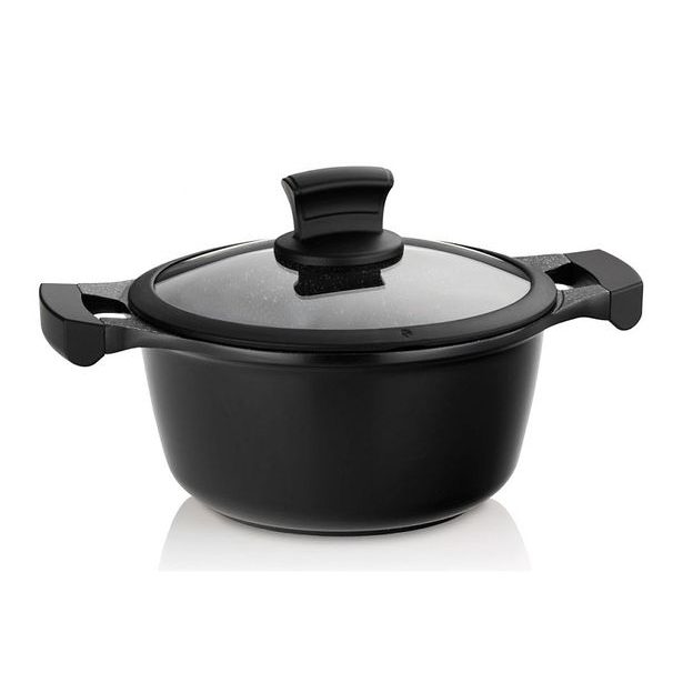 KELA Kastrol s nepřilnavým povrchem a poklicí STELLA NOVA 20 cm KL-12218