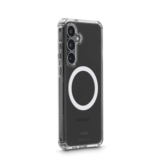 Hama Extreme Protect, kryt pro Samsung Galaxy S25 FE, magnetický, D3O®, nežloutne, průhledný