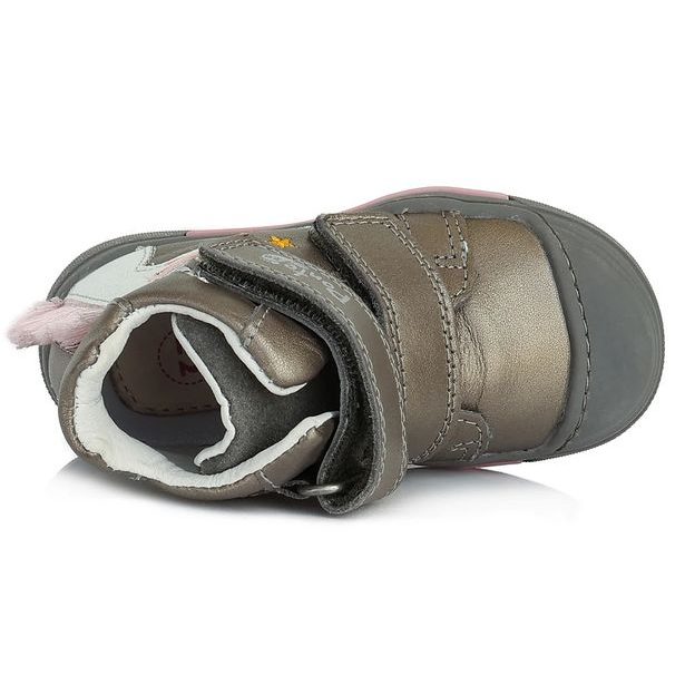 Dětské kožené boty, Ponte20, UNICORN - Grey