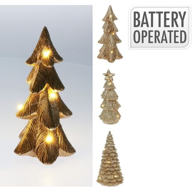 stromeček 15,5cm, vánoční, LED osv., mix druhů