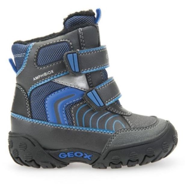 GEOX dětské boty B GULP B BOY ABX DK GREY/ROYAL