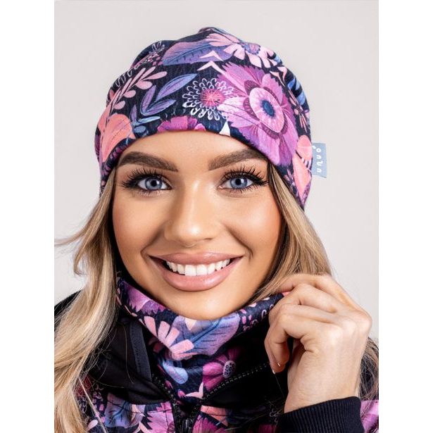 Unuo, Dámská čepice fleecová Homeless, Kouzelné květiny