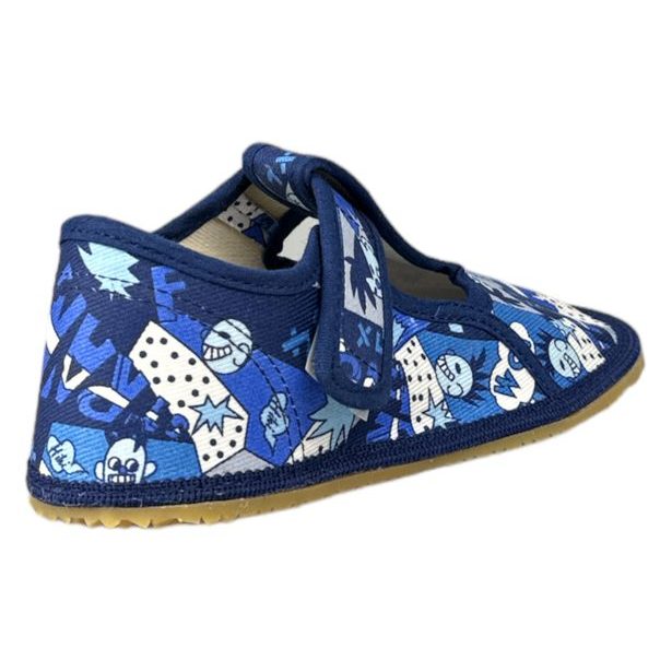 Chlapecké BAREFOOT domácí obuv HP Čechtín - Modrá