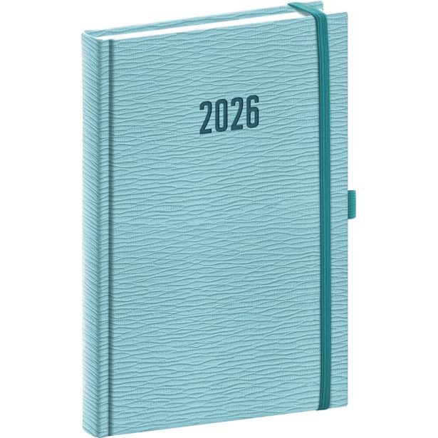 NOTIQUE Denní diář Rivoli 2026, světle modrý, 15 x 21 cm