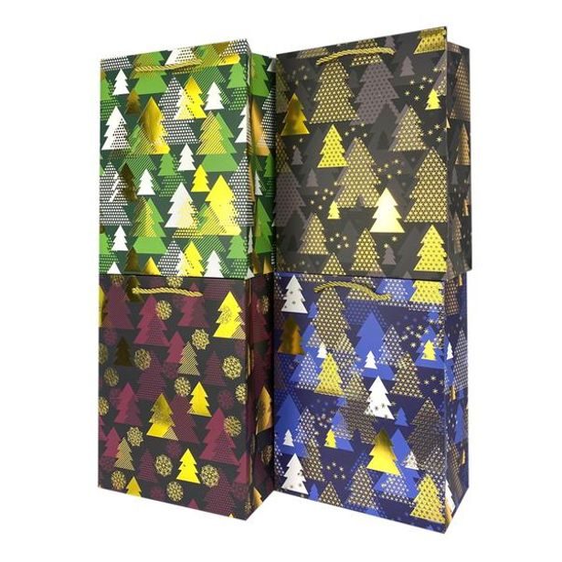 TORO TAŠKA VÁNOČNÍ PAPÍROVÁ 32x26x12CM, ASSORT_hamashop