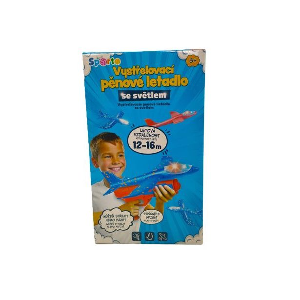 SPORTO Vystřelovací pěnové letadlo se světlem