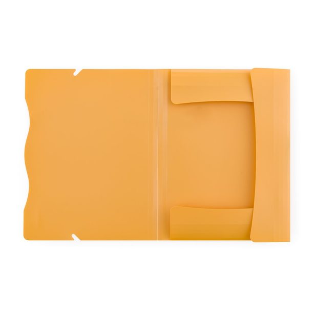 Sloha s gumou A4 PP VERDE hořčice