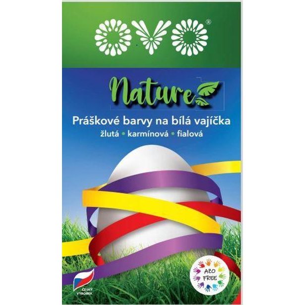 OVO OVO NATURE 3 BARVY, ŽLUTÁ, KARMÍNOVÁ, FIALOVÁ_hamashop