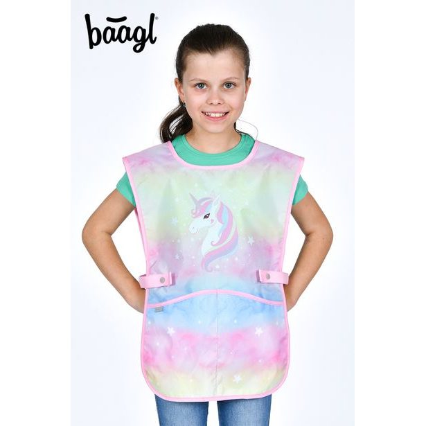 BAAGL SET 5 Airy Rainbow Unicorn: batoh, penál, sáček, zástěra, peněženka