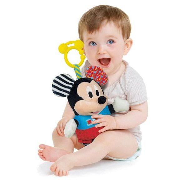 Mickey plyšový se zvuky a úchytem