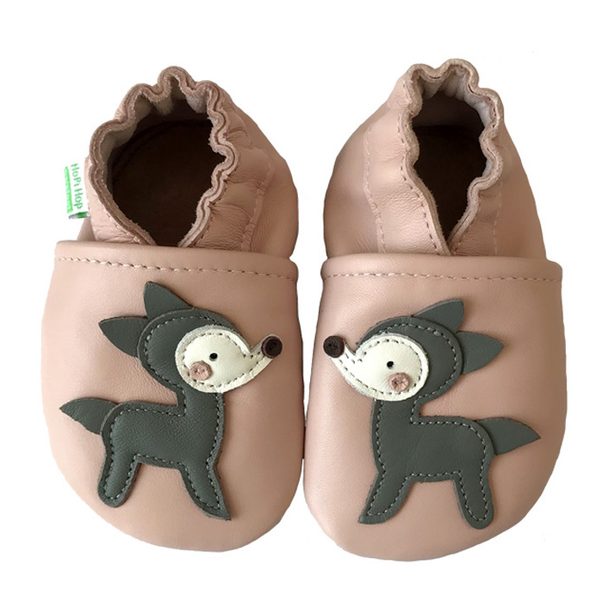 Hopi Hop Barefoot kožené capáčky - srnka