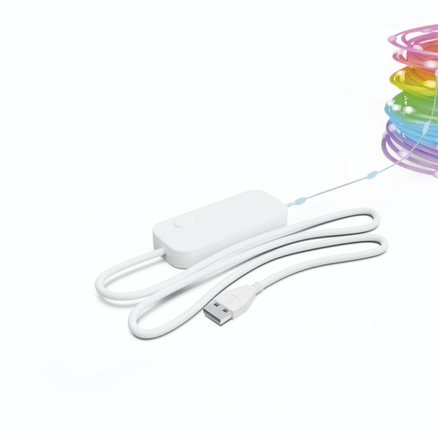 Hama SMART WiFi světelný řetěz, 100 LED, venkovní/vnitřní použití, nastavení barev, stmívání, 10 m
