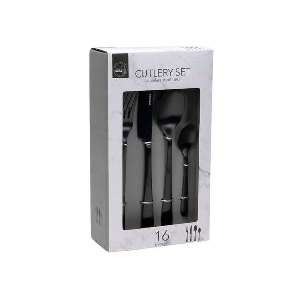 HIT SADA PŘÍBORŮ 16 KS ČERNÁ