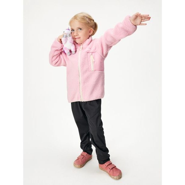 Dětská fleecová bunda Teddy, Pudrová