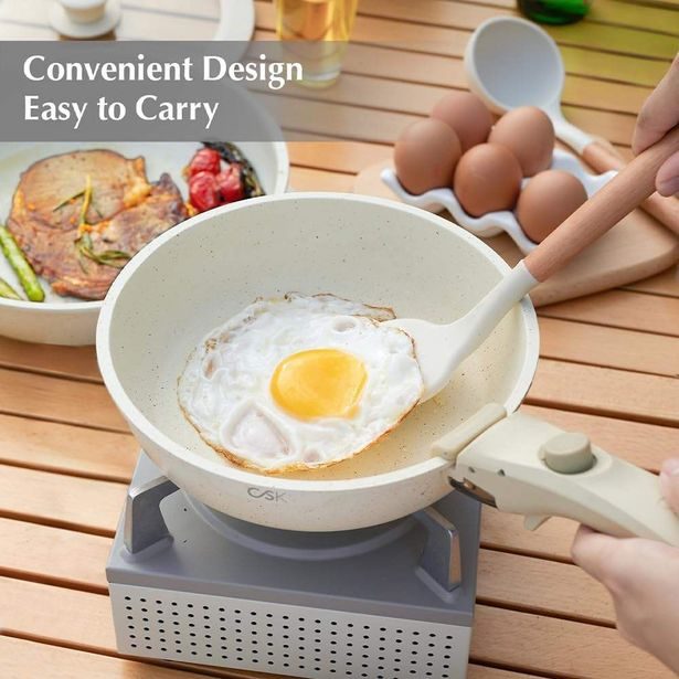 CS SOLINGEN Sada nádobí s nepřilnavým povrchem 17 ks BREEZE krémová CS-099169