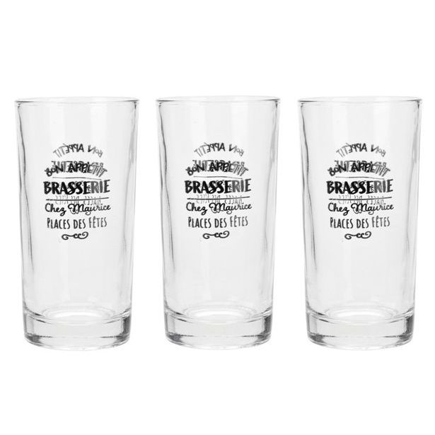 EXCELLENT HOUSEWARE Sklenice na vodu sada 3 ks 295 ml KO-YE6300850