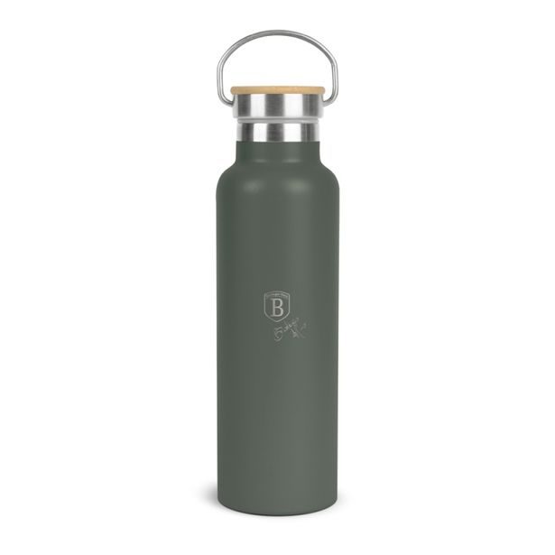 BERLINGERHAUS Termoska lahev s dvojitou stěnou nerez 0,6 l Matte Green Collection BH-7219